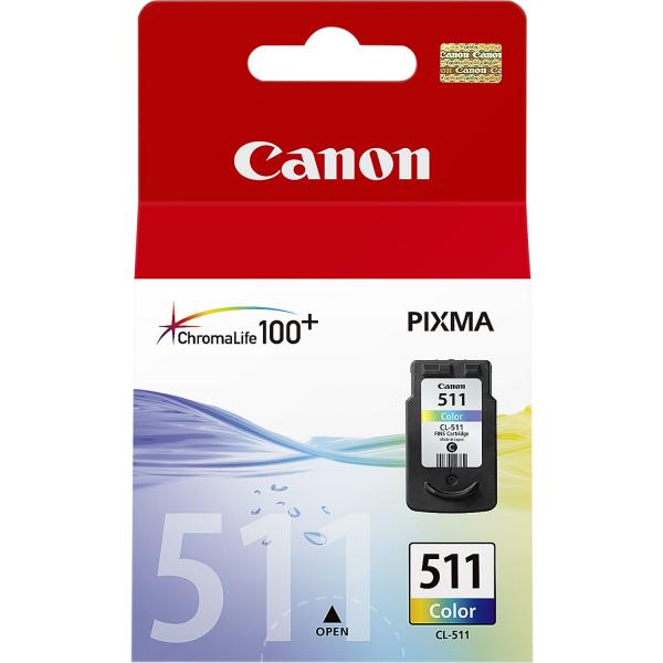 Canon CL-511 Colour cartuccia d'inchiostro 1 pz Originale Ciano, Magenta, Giallo