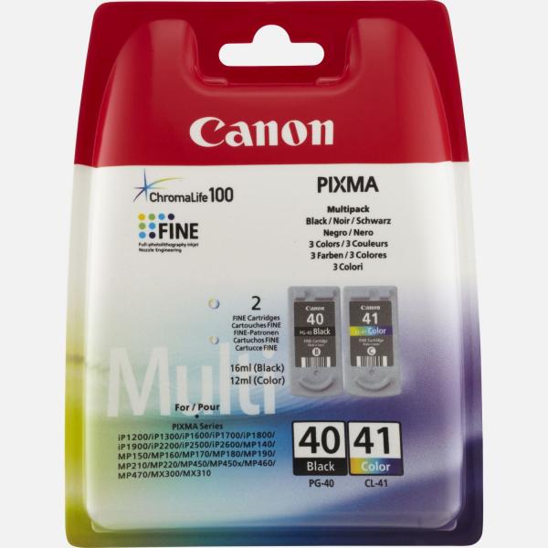 Canon PG-40 / CL-41 cartuccia d'inchiostro Ciano per foto, Magenta per foto, Nero, Photo yellow 16 ml 12 ml