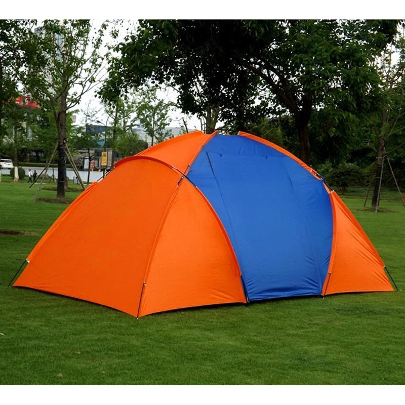 Large Camping Tent Double Layer Waterproof Two Bedrooms