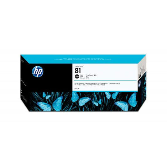 HP Cartuccia inchiostro dye nero 81, 680 ml