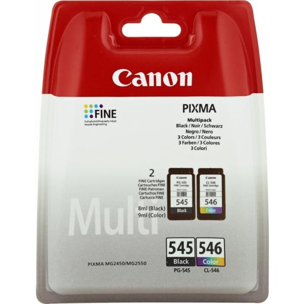 Canon PG-545XL/CL546XL Originale Nero, Ciano, Giallo, magenta 2 pezzo(i)