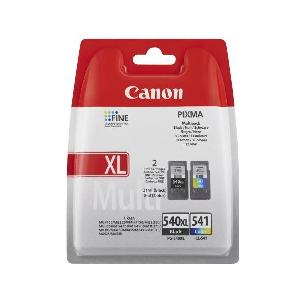 Canon PG-540BK XL/CL-541 cartuccia d'inchiostro 4 pz Originale Nero, Ciano, Magenta, Giallo