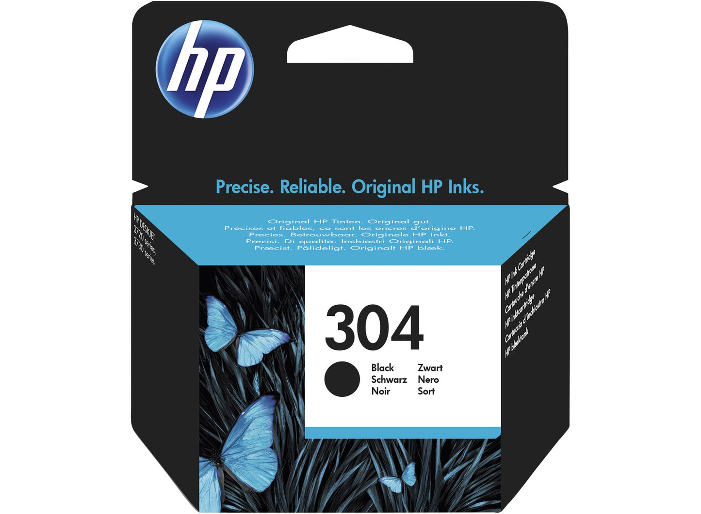 HP 304 Black Original Standard Capacity Originale Resa standard Nero