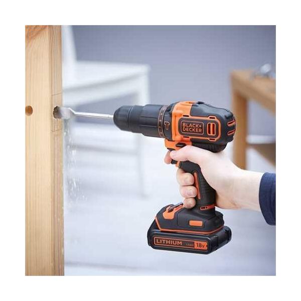 Black & Decker BDCHD18K Nero, Arancione 1400 Giri/min