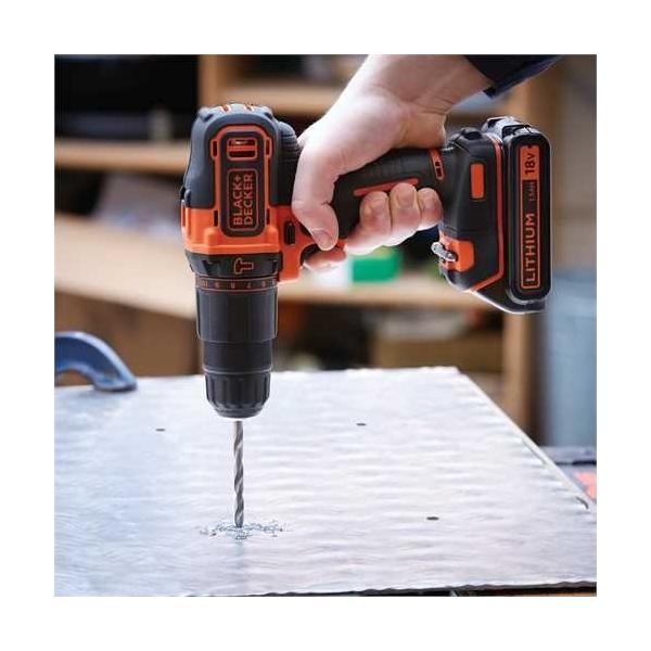 Black & Decker BDCHD18K Nero, Arancione 1400 Giri/min