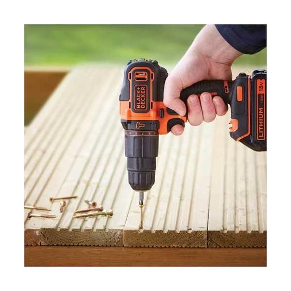 Black & Decker BDCHD18K Nero, Arancione 1400 Giri/min