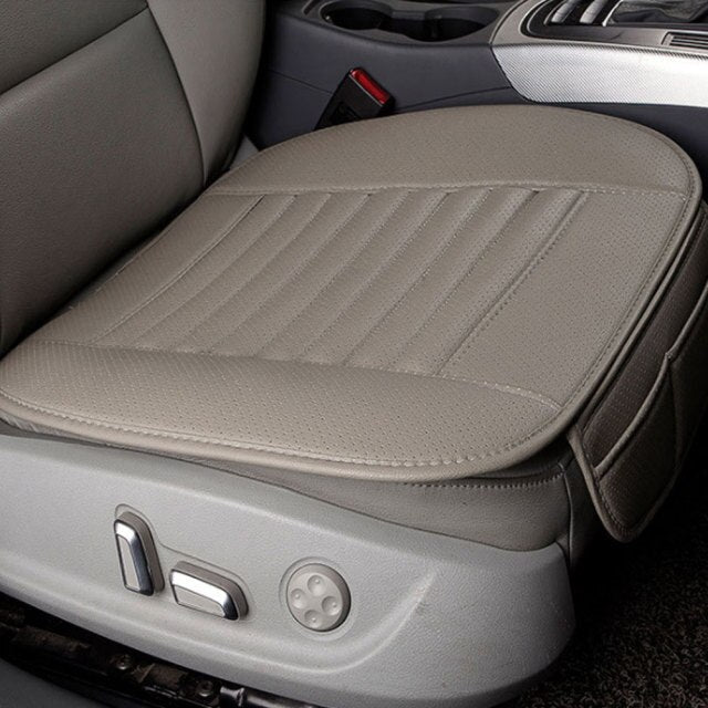 Universal Car Seat Cover Breathable PU Leather Bamboo Charcoal Car Interior Seat Cover Cushion Pad for Auto Supply Office Chair