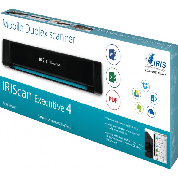 I.R.I.S. IRIScan Executive 4 600 x 600 DPI Scanner a foglio Nero A4