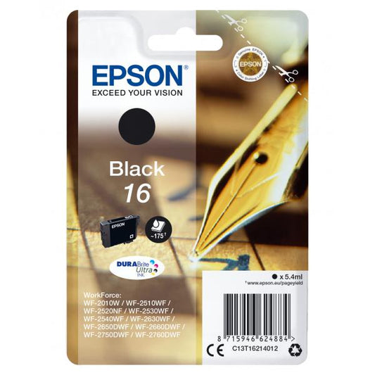 Epson Pen and crossword Cartuccia Penna e cruciverba Nero Inchiostri DURABrite Ultra 16