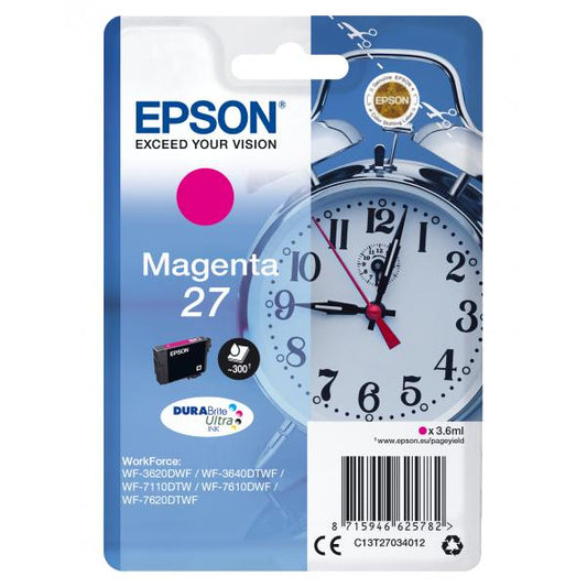 Epson Alarm clock Cartuccia Sveglia Magenta Inchiostri DURABrite Ultra 27