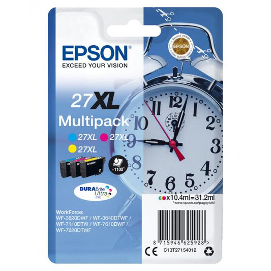 Epson Alarm clock Multipack Sveglia 3 colori Inchiostri DURABrite Ultra 27XL