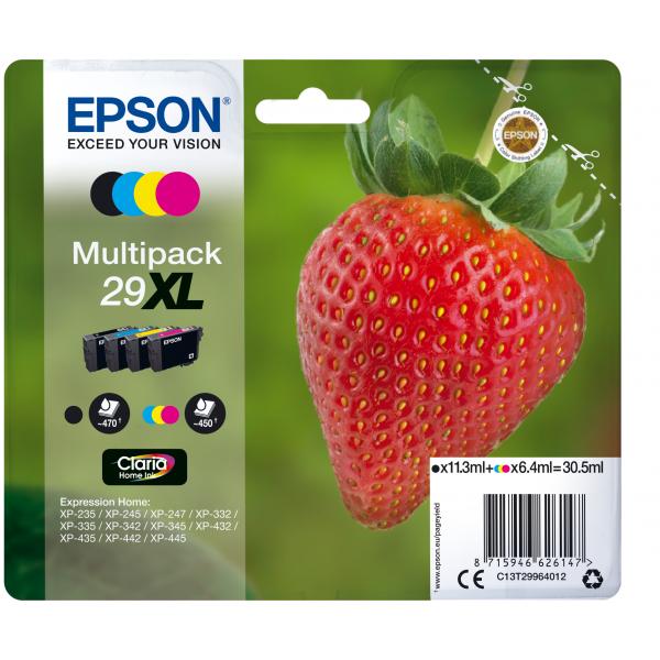 Epson Strawberry Multipack Fragole 4 colori Inchiostri Claria Home 29XL