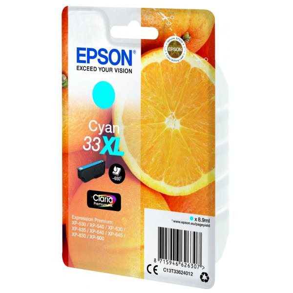 Epson Oranges Cartuccia Ciano T33XL Claria Premium