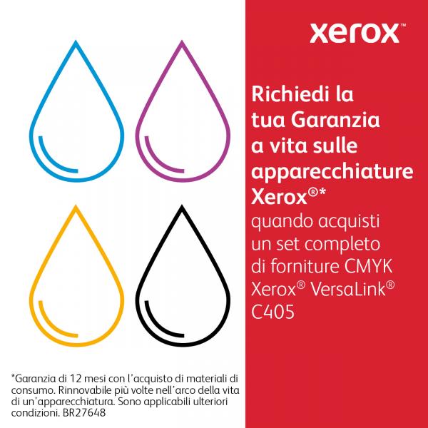 Xerox Cartuccia toner Giallo a Standard da 2.500 pagine per VersaLink C400 / C405 (106R03501)