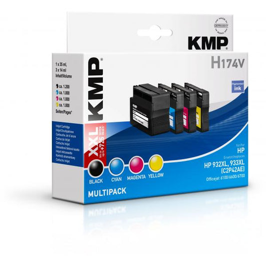 KMP Multipack H174 Nero, Ciano, Magenta, Giallo