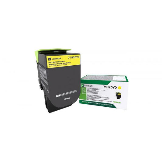 Lexmark 71B20Y0 cartuccia toner Original Giallo 1 pezzo(i)