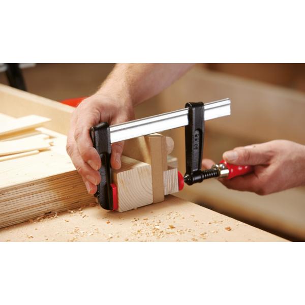 BESSEY TPN12BE morsa F-clamp 12 cm Alluminio, Nero, Rosso