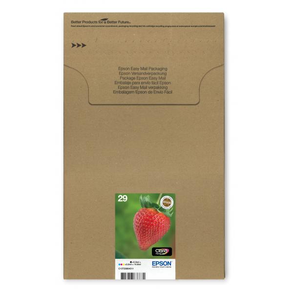 Epson Strawberry Multipack Fragole 4 colori Inchiostri Claria Home 29 in confezione EasyMail Packaging