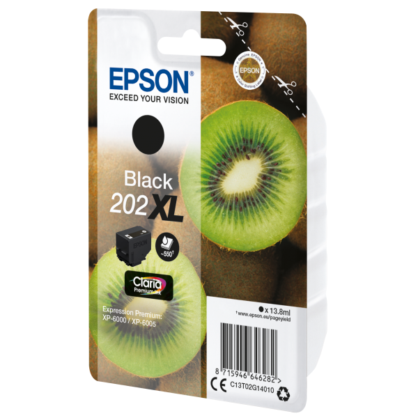 Epson Kiwi Singlepack Black 202XL Claria Premium Ink