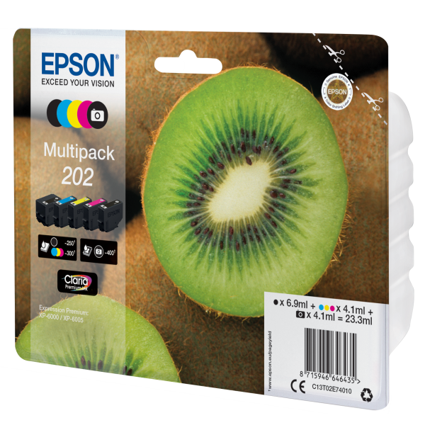 Epson Kiwi Multipack 5-colours 202 Claria Premium Ink