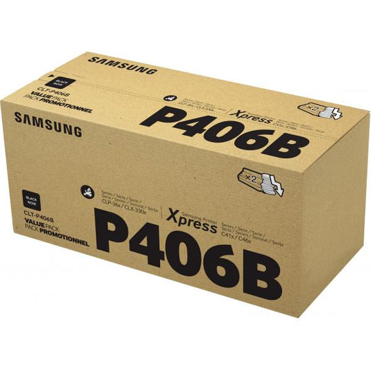 Samsung Cartucce toner nero CLT-P406B: confezione da 2