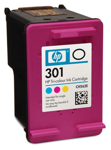 HP 301 Tri-color Ink Cartridge Originale Ciano, Magenta, Giallo