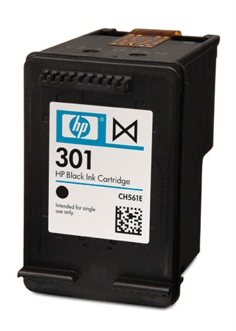 HP 301 Black Ink Cartridge Originale Nero