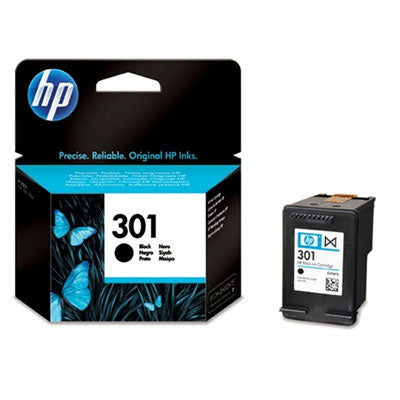 HP 301 Black Ink Cartridge Originale Nero