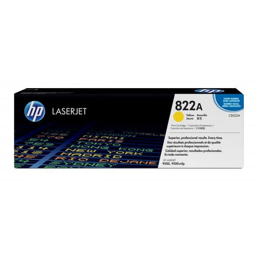 HP 822A Yellow Original LaserJet Toner Cartridge cartuccia toner 1 pz Originale Giallo