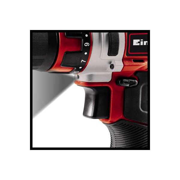 Einhell TE-CD 1 Senza chiave Nero, Rosso 1400 Giri/min 1,13 kg