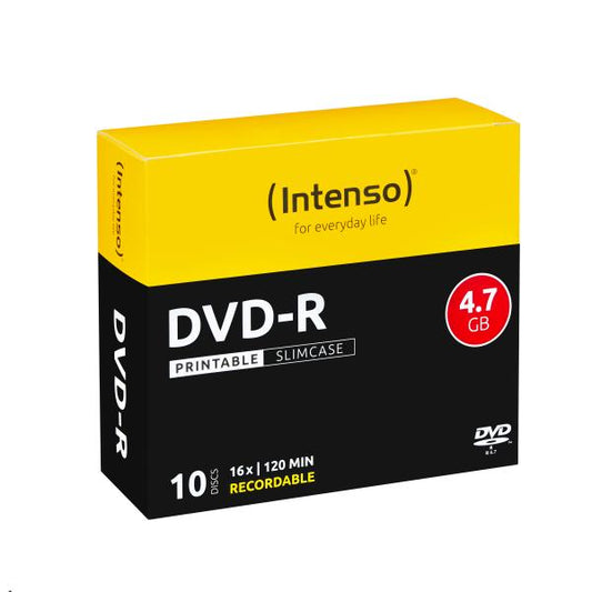 Intenso DVD-R 4.7GB, Printable, 16x 4,7 GB 10 pezzo(i)