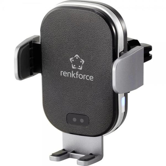 Renkforce RF-WCC-300 Telefono cellulare/smartphone Nero, Argento Supporto attivo