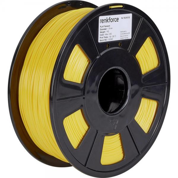 Renkforce RF-4511202 materiale di stampa 3D Acido polilattico (PLA) Giallo 1 kg