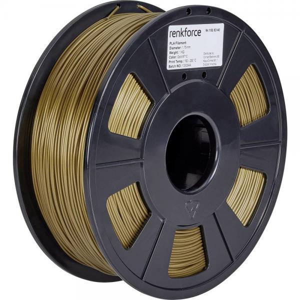 Renkforce RF-4511216 materiale di stampa 3D Acido polilattico (PLA) Oro 1 kg