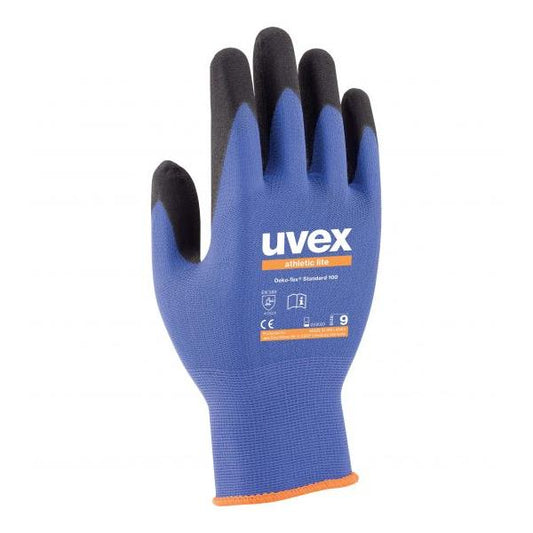 Uvex 60027 Guanti da officina Antracite, Blu Elastan, Poliammide 1 pezzo(i)