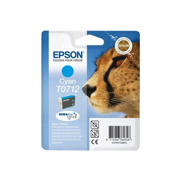 Epson Cheetah Cartuccia di inchiostro Cyan T0712 DURABrite Ultra Ink