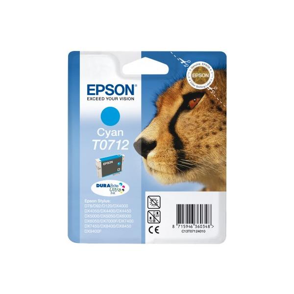 Epson Cheetah Cartuccia di inchiostro Cyan T0712 DURABrite Ultra Ink