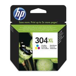 HP 304XL - Hohe Ergiebigkeit - farbstoffbasiert dreifarbig - Original - Tintenpatrone - fÃ¼r AMP 130, Deskjet 26XX, 37XX, Envy 50XX