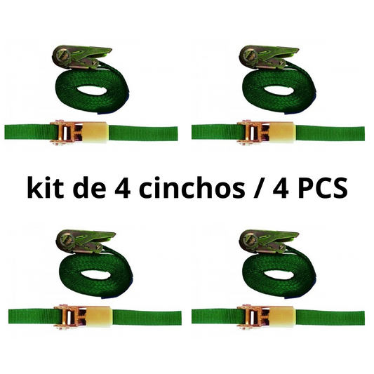 Cinghia semplice con cricchetto - Vigor - 5mx25mm (4 Pezzi)